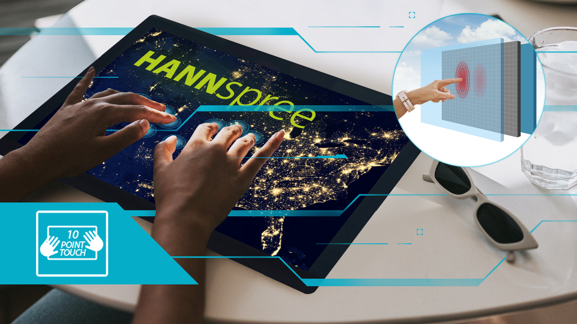 HANNSpree HO220PTA Monitor allows everyone to play and collaborate at the same time